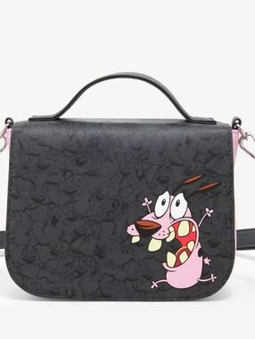 Cartoon Network Loungefly Courage The Cowardly Dog Crossbody Bag